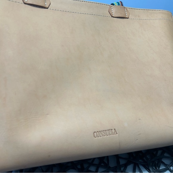 🌸🌼🌺 Consuela Brett Easy Tote Tan Patent Tote - Pink and Orange Floral Appliqués - Picture 11 of 16